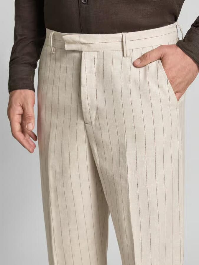 Selected Homme relaxed fit pantalon van linnen-katoenmix model 'LADATTI'