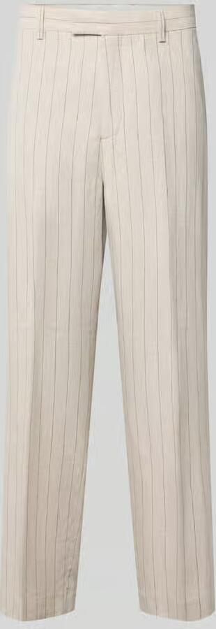Selected Homme relaxed fit pantalon van linnen-katoenmix model 'LADATTI' - Foto 2