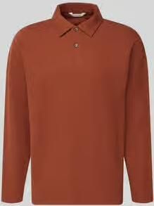 Selected relaxed fit poloshirt van katoenmix model 'AIDEN'