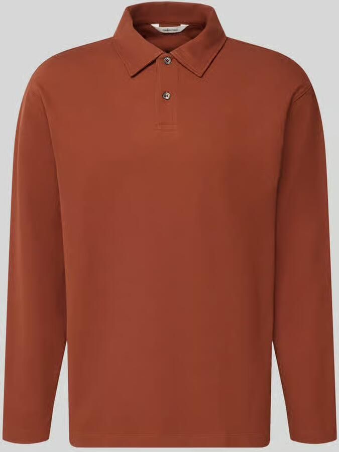 Selected relaxed fit poloshirt van katoenmix model 'AIDEN' - Foto 2