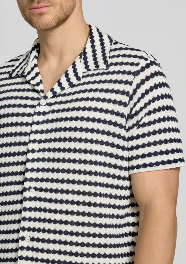 Selected relaxed fit poloshirt van katoenmix model 'DYLAN'