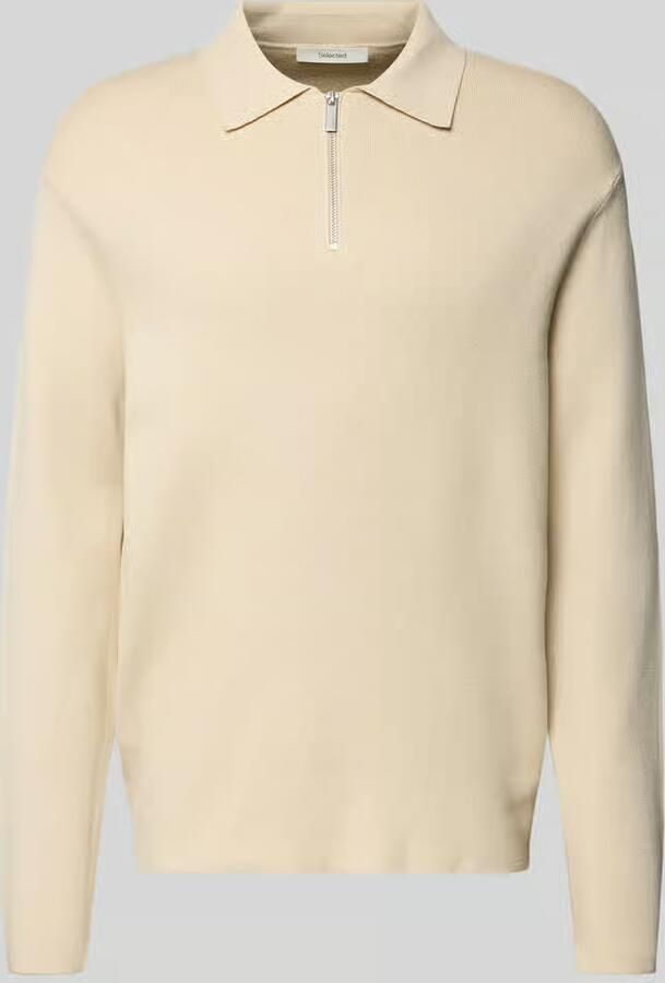 Selected Homme Relaxed fit gebreide pullover van viscosemix model 'TELLER'