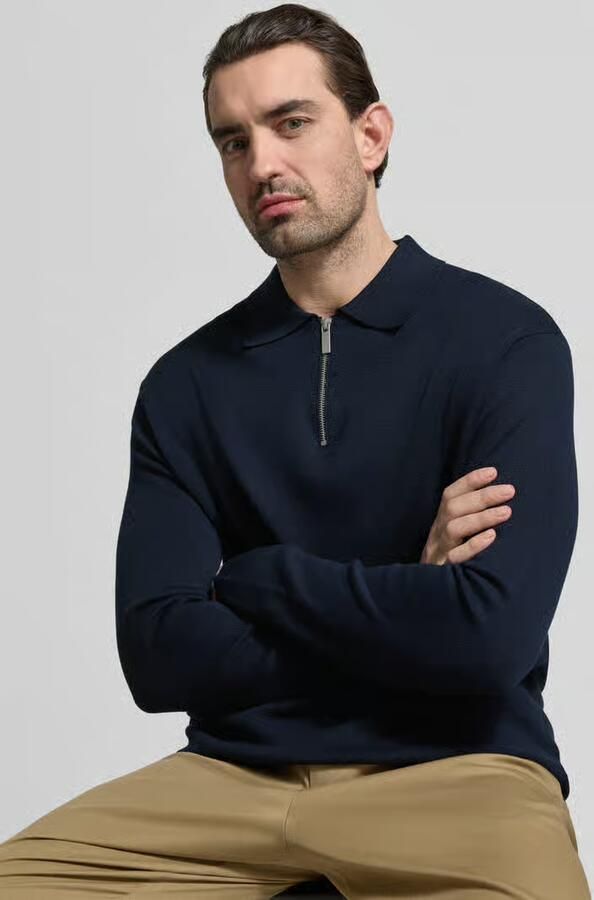 Selected Homme Relaxed fit gebreide pullover van viscosemix model 'TELLER' - Foto 2