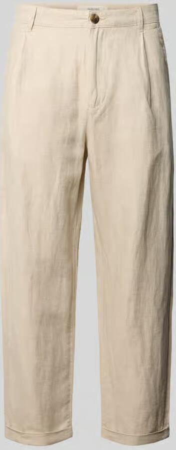 Selected Homme relaxed fit stoffen broek van mix van katoen en linnen model 'RON' - Foto 2