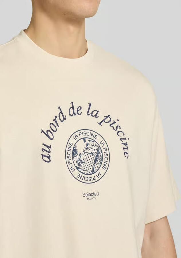 Selected Homme relaxed fit T-shirt van puur katoen model 'BOXYNORMAN GRAPHIC' - Foto 4