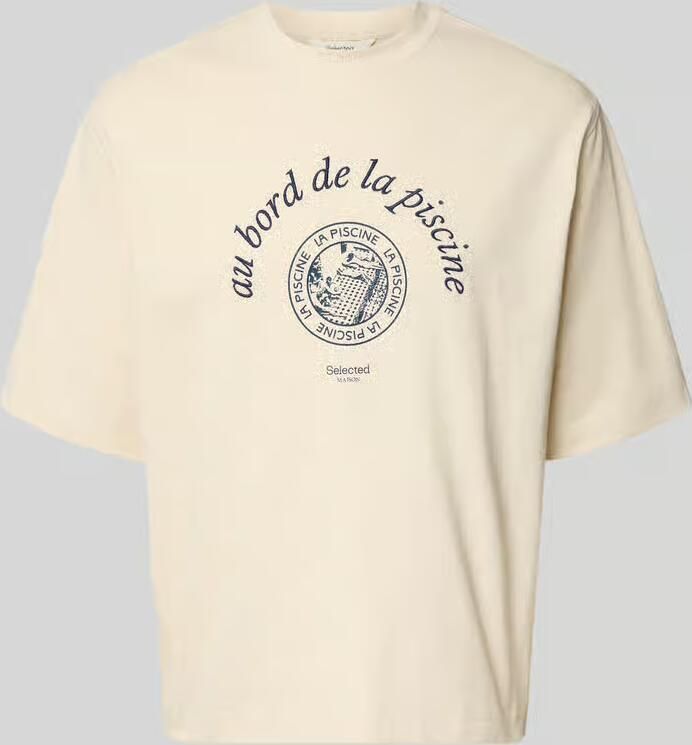 Selected Homme relaxed fit T-shirt van puur katoen model 'BOXYNORMAN GRAPHIC' - Foto 5