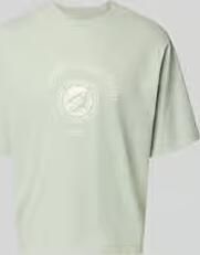 SELECTED MEN Heren Polo's & T-shirts Lhboxynorman Graphic Ss O-neck Tee Mint - Foto 5