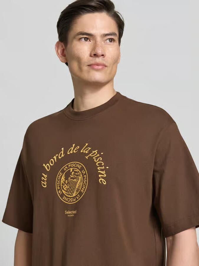 Selected Homme relaxed fit T-shirt van puur katoen model 'BOXYNORMAN GRAPHIC' - Foto 7