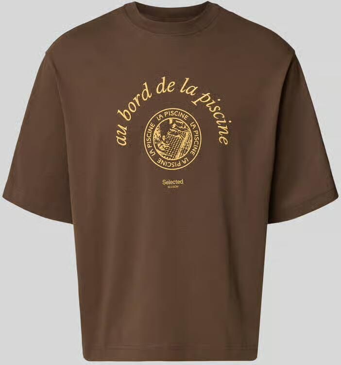 Selected Homme relaxed fit T-shirt van puur katoen model 'BOXYNORMAN GRAPHIC' - Foto 8