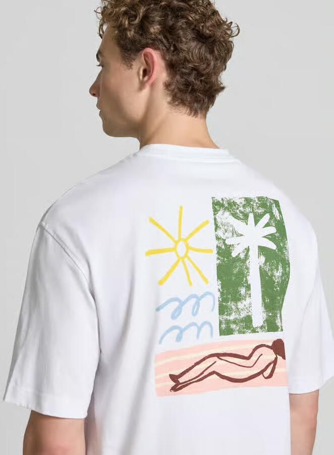 Selected Homme relaxed fit T-shirt van puur katoen model 'NORMAN' - Foto 3