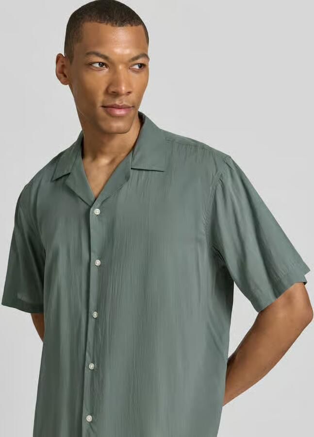 Selected Homme relaxed fit vrijetijdsoverhemd van katoenmix model 'RELAXAIR'