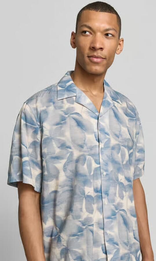 Selected Homme relaxed fit vrijetijdsoverhemd van mix van biologisch katoen en modal model 'RELAXAIR' - Foto 3