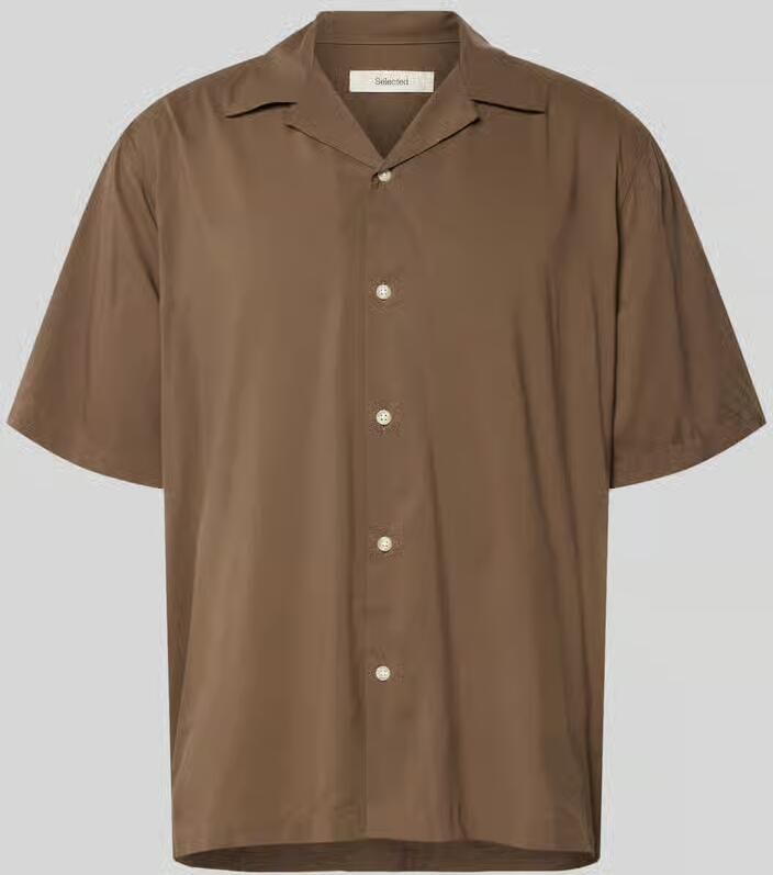 Selected Homme relaxed fit vrijetijdsoverhemd van mix van biologisch katoen en modal model 'RELAXAIR' - Foto 2