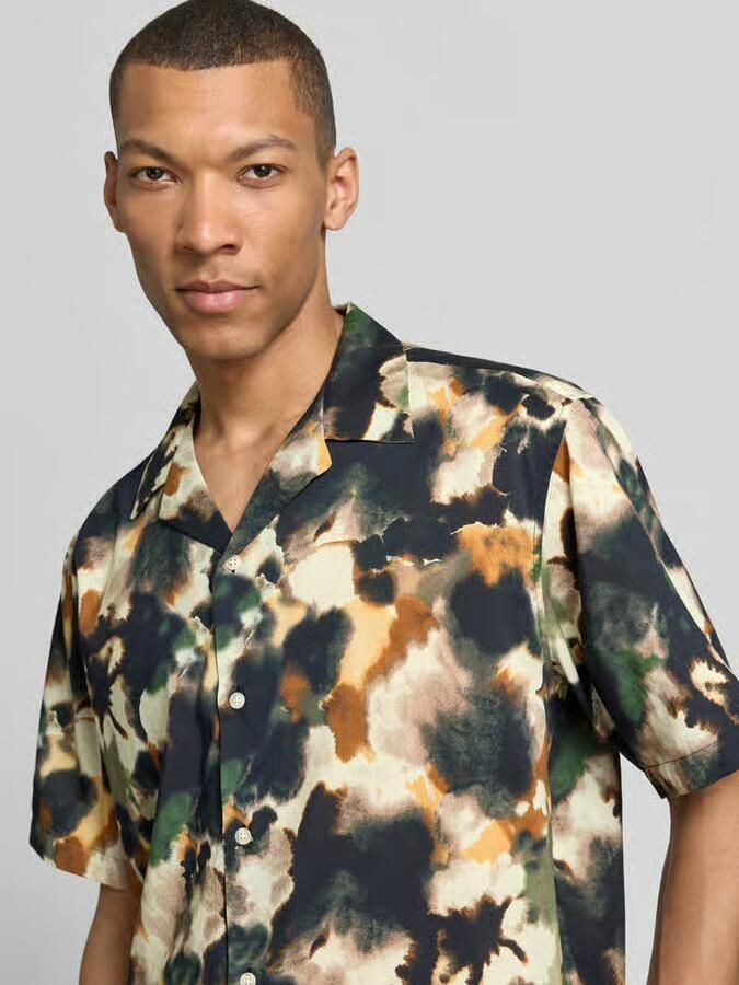Selected Homme relaxed fit vrijetijdsoverhemd van mix van biologisch katoen en modal model 'RELAXAIR'