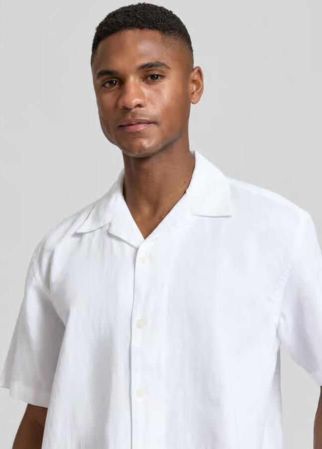 Selected Homme relaxed fit vrijetijdsoverhemd van mix van katoen en linnen model 'RLXCLAY' - Foto 4