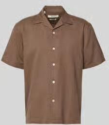 Selected Homme relaxed fit vrijetijdsoverhemd van mix van katoen en linnen model 'RLXCLAY'