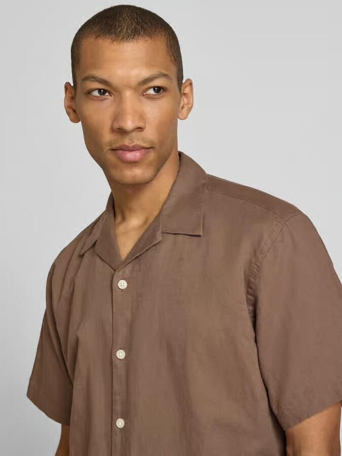Selected Homme relaxed fit vrijetijdsoverhemd van mix van katoen en linnen model 'RLXCLAY' - Foto 2