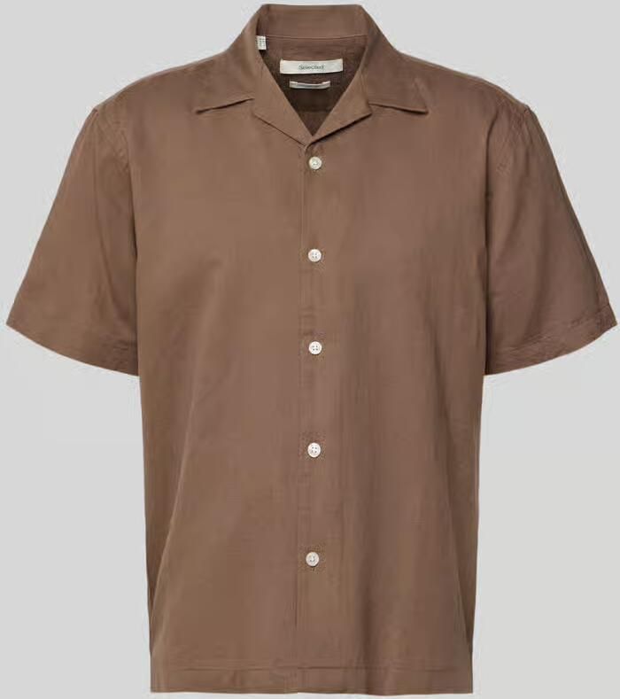 Selected Homme relaxed fit vrijetijdsoverhemd van mix van katoen en linnen model 'RLXCLAY' - Foto 3