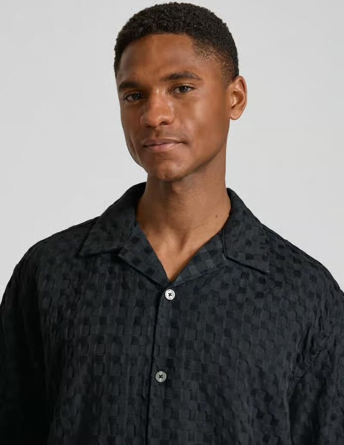 Selected Homme relaxed fit vrijetijdsoverhemd van puur katoen model 'MONTY'