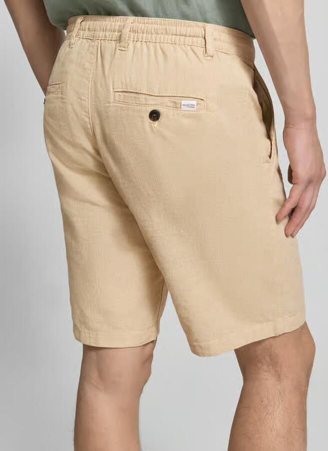 Selected Homme regular fit chino-shorts van mix van katoen en linnen model 'BRODY' - Foto 18