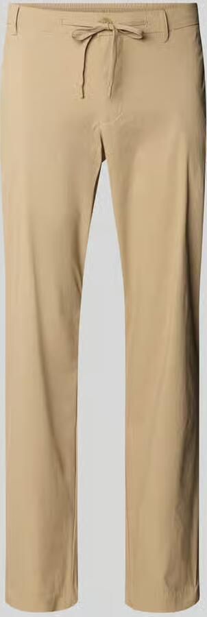 Selected Homme Regular tapered fit chino met tunnelkoord model 'LERO' - Foto 4