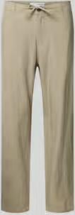 Selected slim fit broek van mix van katoen en linnen model 'BRODY' - Foto 4