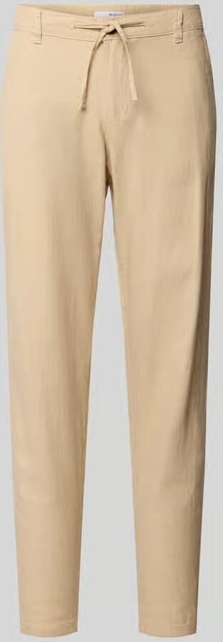 SELECTED MEN Heren Broeken Slh172-slimtape Brody Linen Bld Pnt Noos Zand - Foto 8