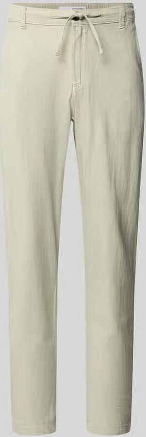 Selected Homme slim fit broek van mix van katoen en linnen model 'BRODY' - Foto 2