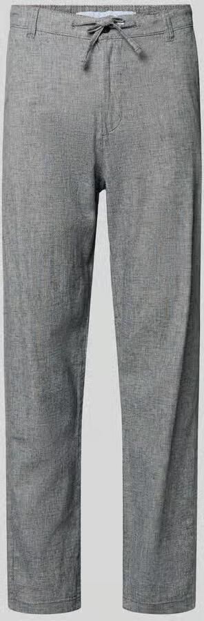 Selected Homme slim fit broek van mix van katoen en linnen model 'BRODY' - Foto 11