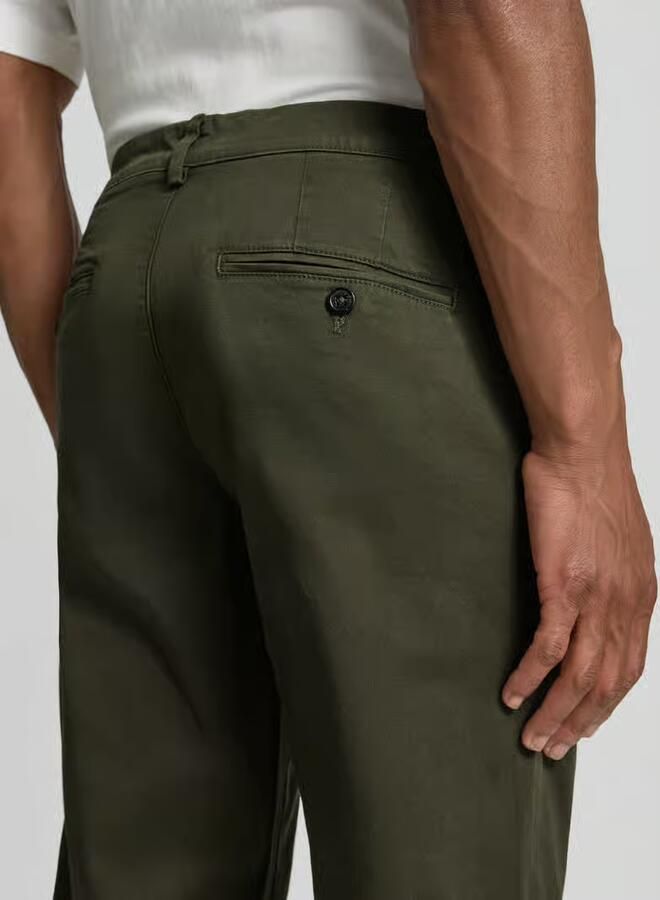 Selected Homme Slim fit chino met ceintuurlussen model 'NEW Miles' - Foto 9