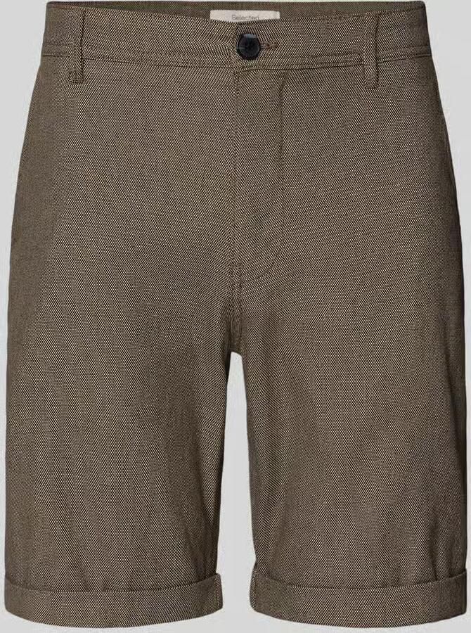 Selected Homme slim fit chinobermuda van katoenmix model 'LUTON' - Foto 5
