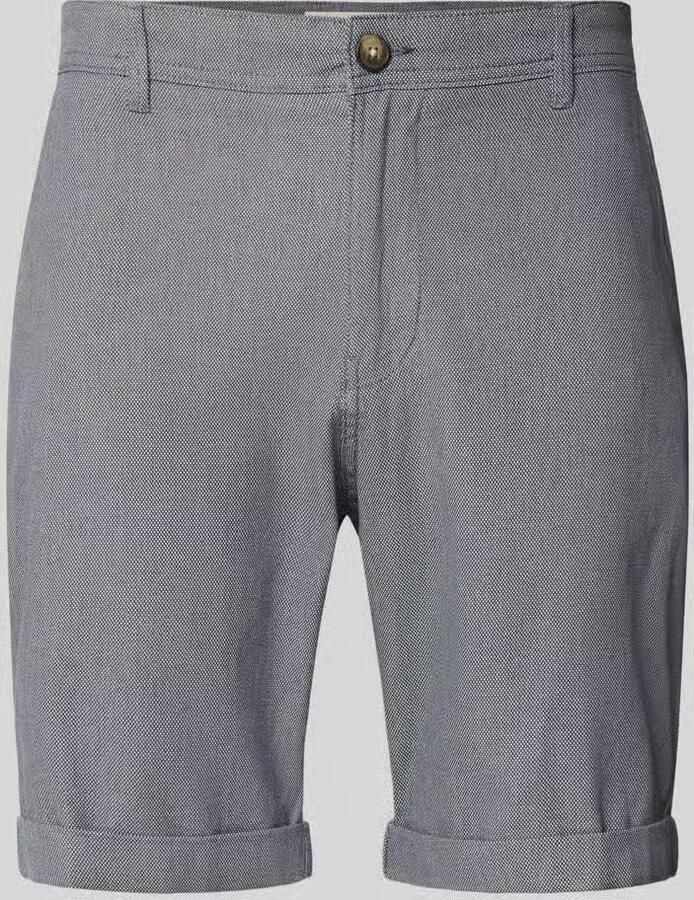 Selected Homme Slim fit korte broek met structuurmotief model 'LUTON' - Foto 5