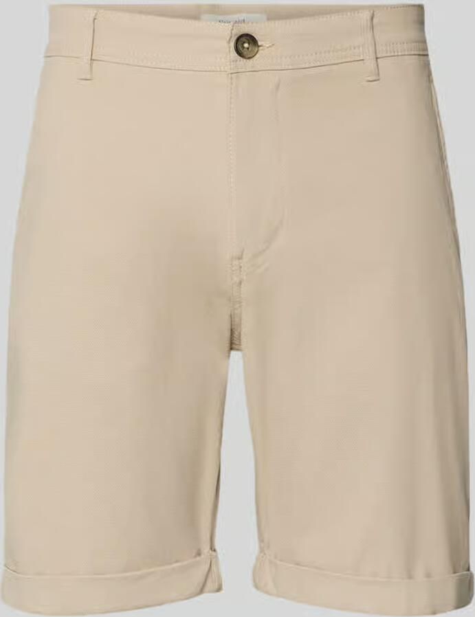 Selected Homme Slim fit korte broek met structuurmotief model 'LUTON' - Foto 5