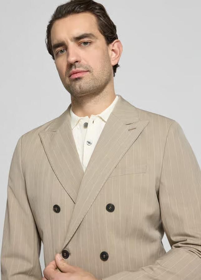 Selected Homme Slim fit colbert met krijtstreepmotief Model 'SLIM-LIAM'