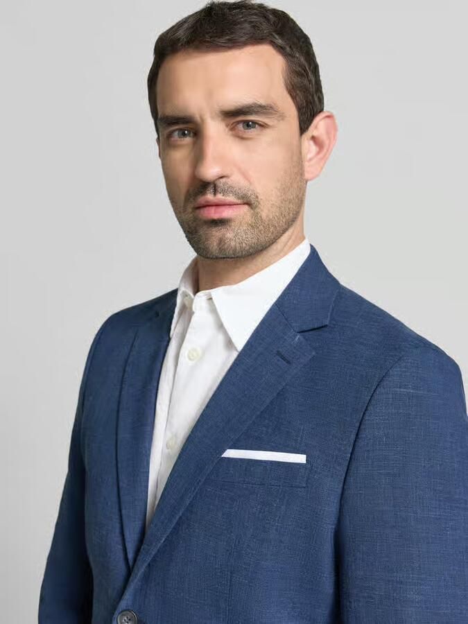 Selected Homme Slim fit 2-knoops colbert met klepzakken model 'OASIS' - Foto 4
