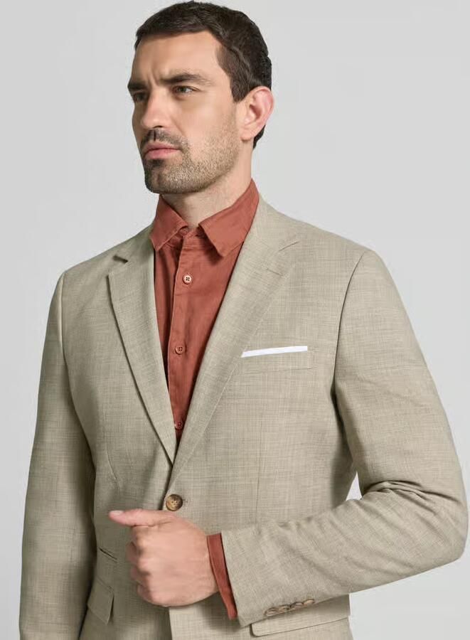 Selected Homme Slim fit 2-knoops colbert met klepzakken model 'OASIS' - Foto 7