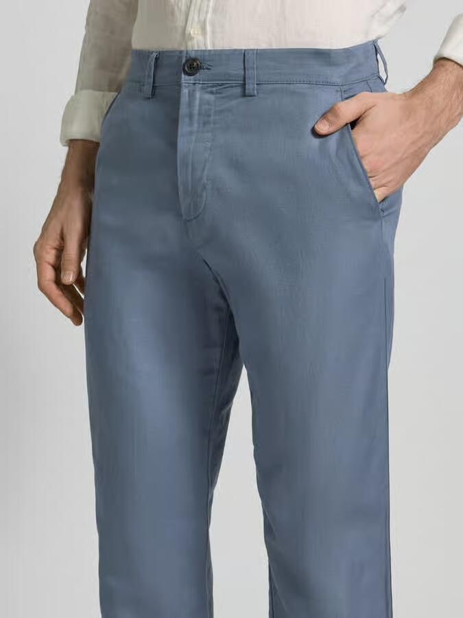 Selected Homme slim fit linnenbroek van mix van katoen en linnen model 'MILES' - Foto 5