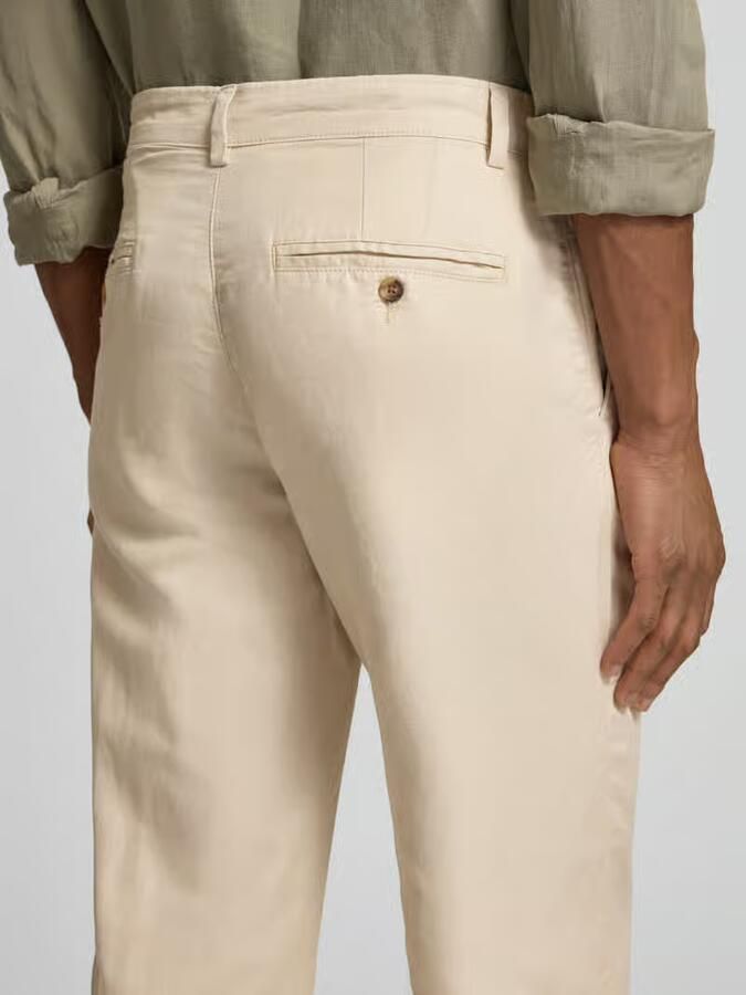 Selected Homme slim fit linnenbroek van mix van katoen en linnen model 'MILES' - Foto 5