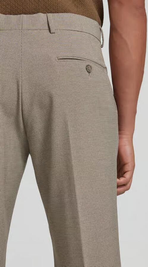 Selected Homme Slim fit pantalon met pied-de-poule-motief model 'LIAM'