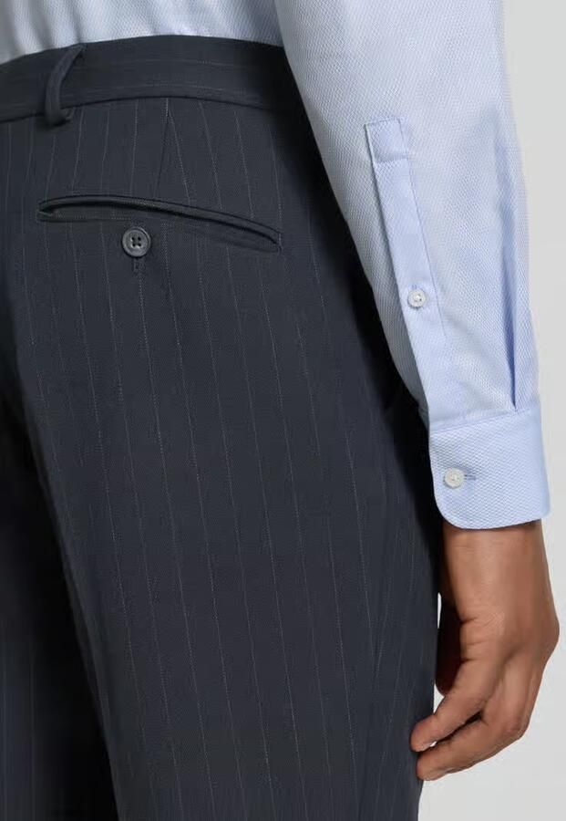 Selected Homme slim fit pantalon met viscose model 'PETER'