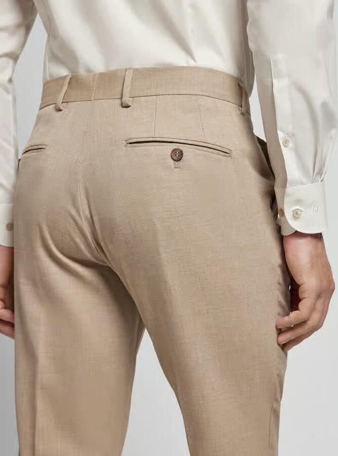 Selected Homme Slim fit pantalon met wol model 'NEIL' - Foto 4
