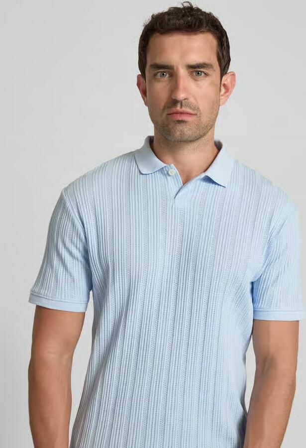 Selected Homme Slim fit poloshirt met structuurmotief model 'JADEN' - Foto 2