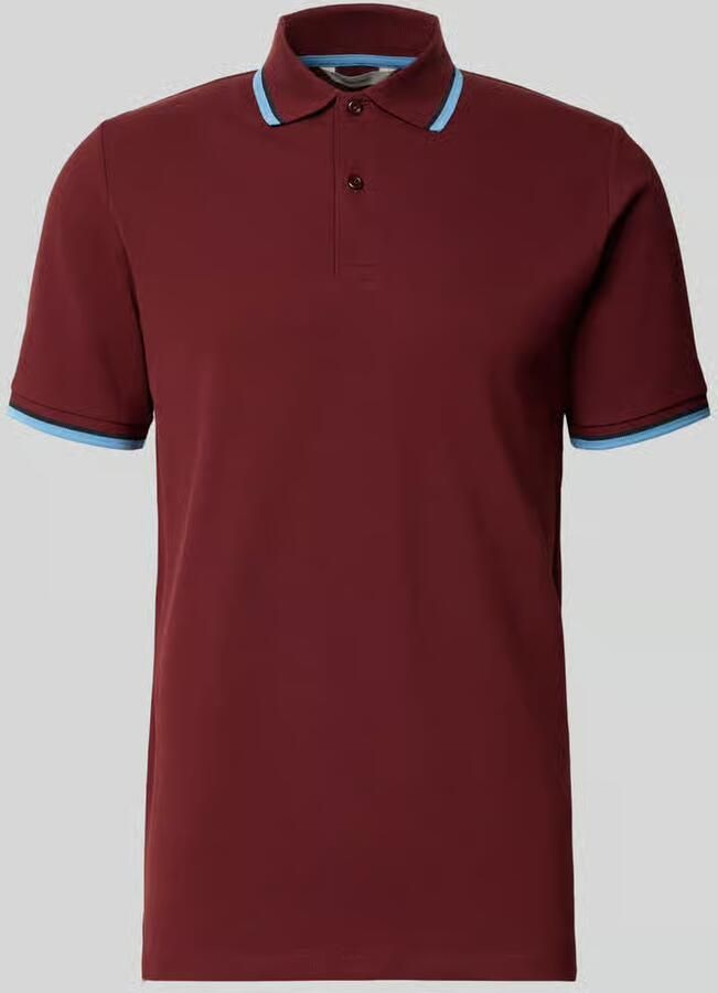 Selected slim fit poloshirt van katoenmix model 'ATLAS' - Foto 2