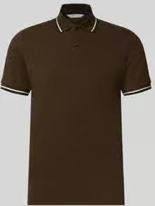Selected slim fit poloshirt van katoenmix model 'ATLAS' - Foto 4