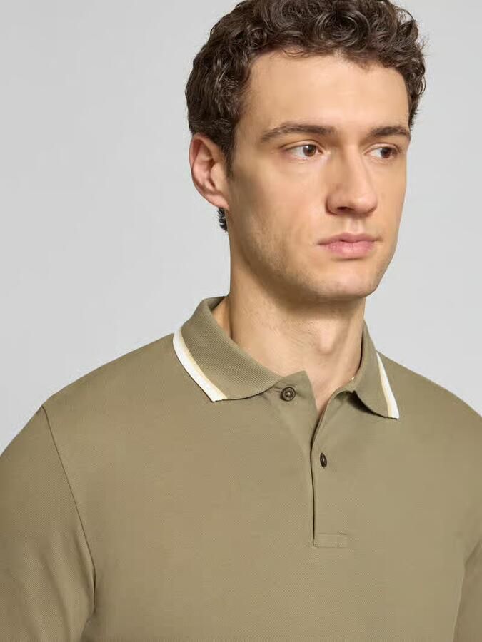 Selected Homme Slim fit poloshirt van Mix van biologisch katoen Model 'SLIM ATLAS SPORT'