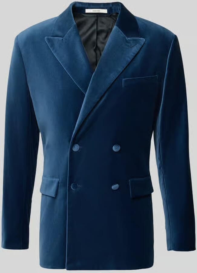 Selected Homme Slim fit smoking van fluweel van biologisch katoen