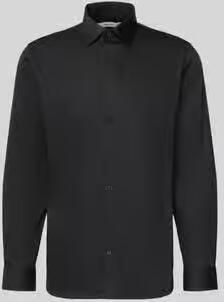 Selected slim fit zakelijk overhemd van katoenmix model 'FILIP' - Foto 5