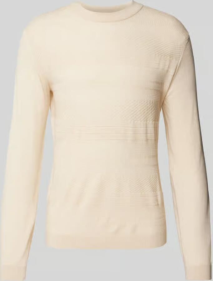 Selected Homme Wollen pullover met structuurmotief model 'TRAY' - Foto 2