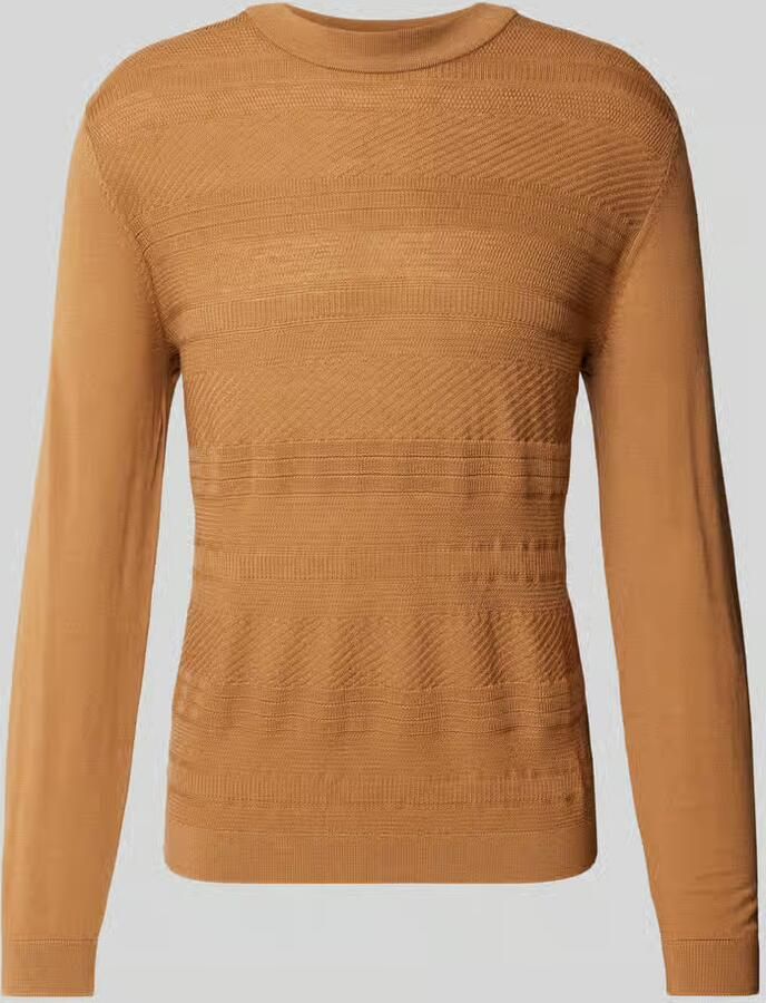 Selected Homme Wollen pullover met structuurmotief model 'TRAY' - Foto 2