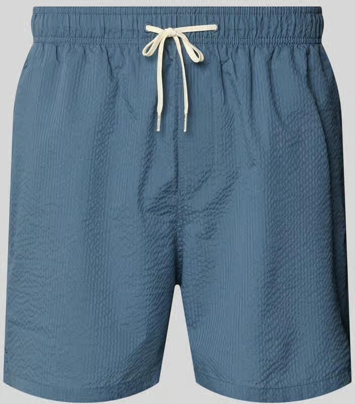 SELECTED MEN Heren Zwembroeken Slhcooper-seersucker Swimshorts Blauw - Foto 6